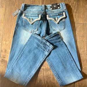 Vintage with tags Miss Me boot cut jeans size 30